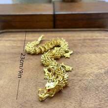 2026新款！金色合金中国龙——精美工艺收藏品。东方龙桌面摆件。幸运符，雕像摆件。中国龙摆件，金属艺术品，爱好者必备！史迪奇玩具 旅行玩具 课堂减压玩具 迷你玩具 洗澡玩具 圣诞文具 减压球 - 彩色 - 查看 9