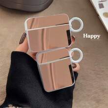 Rose Gold/Gold Mirror Finish Protective Case Suitable Compatible With Apple Charging Case, Scratch-Resistant & Anti-Drop - Gold - View 1