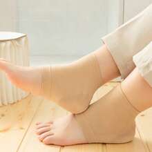 3 Pairs Unisex Silicone Moisturizing Foot Socks, Suitable For Cracked Heels - Black - View 7