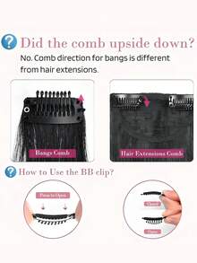 Peluca con estilo de cabello de dragón, con un ligero cabello rizado con forma de 8 a ambos lados, puede crear una forma de rostro natural y es adecuada para que las mujeres la usen. Esta peluca presenta un diseño de flequillo con forma de 8, adecuado para el uso diario, también se puede usar como accesorio de invierno, pasador de cabello para fiestas o pasador de cabello de moda. Se puede regalar a la madre en el Día de la Madre, Pascua o para el Mundial 2026. Accesorios de verano para el cabello, pinzas para el cabello de playa, vacaciones, viajes - Multicolor - Ver 3