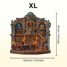 1 bộ ghép hình bằng gỗ hình hiệu sách phong cách Gothic Revival, đồ chơi ghép hình bằng gỗ hình động vật bất đối xứng, quà tặng trò chơi độc đáo cho bữa tiệc, tranh ghép hình trang trí, tranh ghép hình ma thuật để bàn, tranh ghép hình giáo dục đặc sắc cho trẻ em, quà tặng ngày lễ, tranh ghép hình bằng gỗ cho người lớn, quà tặng tựu trường, quà tặng Ngày của Mẹ, quà sinh nhật - Nhiều màu - Xem 12