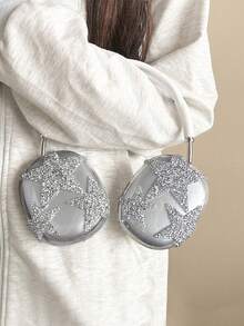 2 chiếc băng đô đính đá hình ngôi sao 3D trong suốt, dùng cho tai nghe Bluetooth, tương thích với hộp bảo vệ Max, nút tai nghe Apple, chống sốc. - Nhiều màu - Xem 1