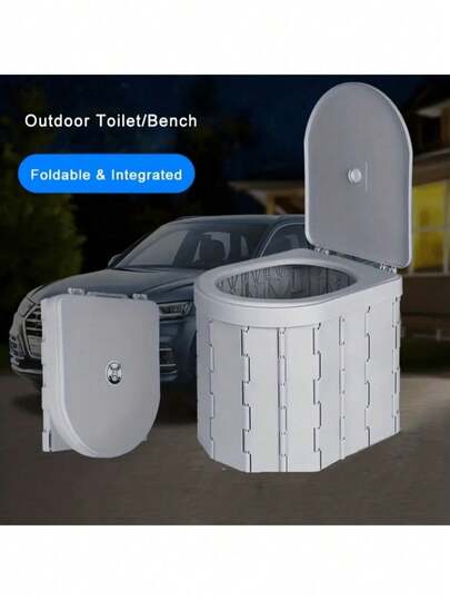 1 chiếc bồn vệ sinh di động gấp gọn, bồn vệ sinh ngoài trời, bồn cầu gấp, bồn cầu cắm trại, nhẹ và bền, dễ mang theo, lắp ráp nhanh chóng, vật dụng vệ sinh khẩn cấp ngoài trời, phụ kiện cắm trại, đệm ngoài trời, thích hợp cho hoạt động ngoài trời, cắm trại và du lịch - Giải pháp phiêu lưu ngoài trời tiện lợi và hợp vệ sinh, bồn vệ sinh di động unisex, hoàn hảo cho câu cá, đi bộ đường dài, leo núi, các hoạt động ngoài trời, du lịch đường dài, phụ kiện xe cộ, leo núi, vật dụng thiết yếu trong gia đình.