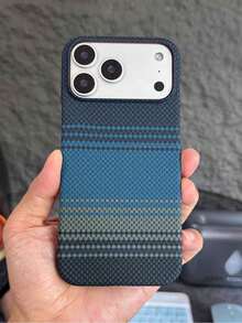 凯夫拉碳纤维纹理半包磁吸防摔保护壳，适用于 12/13/14/15/16/Plus/Pro/Promax、17、17Pro、17promax、17air - 彩色 - 查看 1