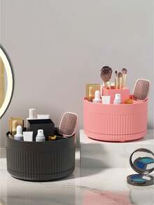 1pc 360° Rotating Makeup Brush Holder, Bathroom Storage, Desktop Organizer Set, Bathroom Storage Box, Convenient Makeup, Makeup Brushes, Lipstick Pens, Office Art, Home Storage, Room Decor, Home Decor, Bathroom Accessories - Multicolor - View 7