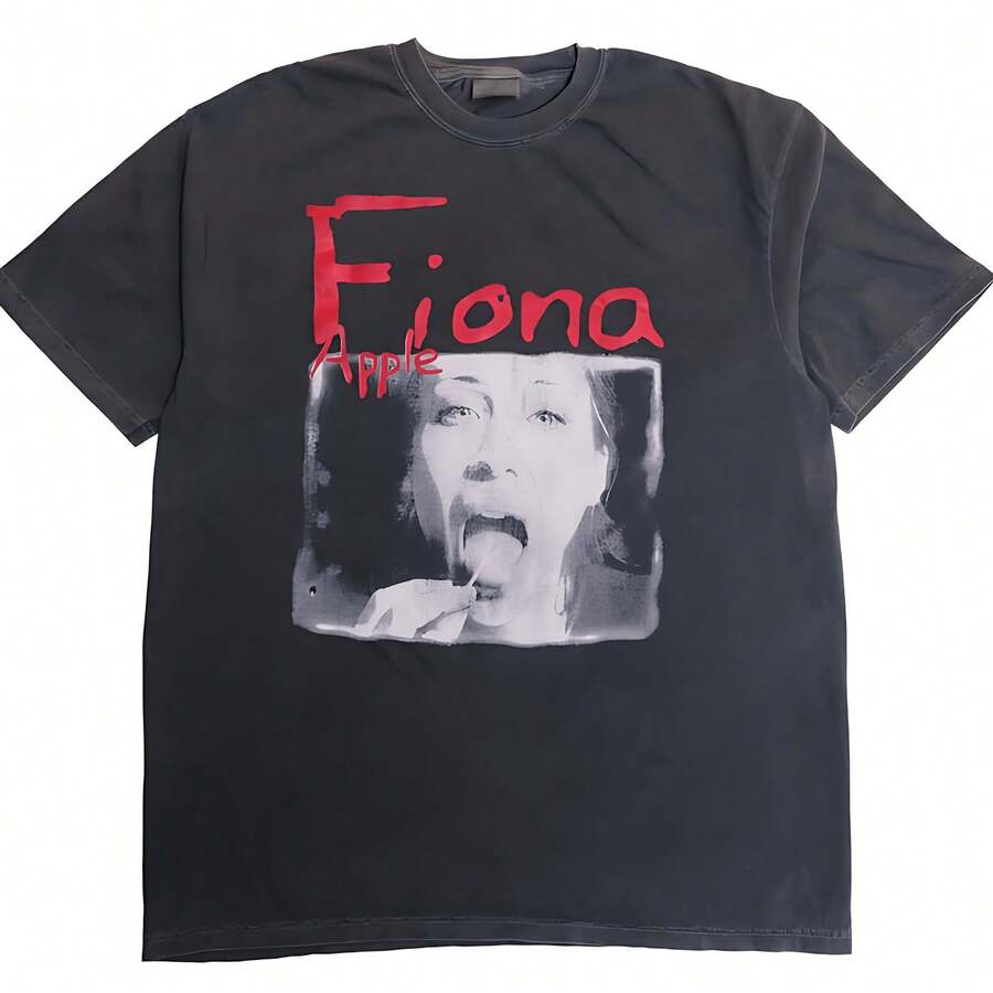 Fiona Apple When The Pawn... Tee Tidal Pop Rock Tour Club 90s Tour Gift Singer Fast As You Can 1990s - Black - View 1