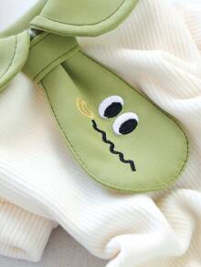 PETCIRCLE 1件宠物衣服，狗狗服装，小型怪兽领带四脚连衣裙，小型犬可爱装扮 - 彩色 - 查看 7