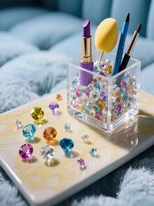 1000 viên pha lê giả kim cương acrylic, thích hợp dùng để trang trí bình hoa, bàn tiệc, hộp đựng mỹ phẩm, trang trí tiệc Giáng sinh. - Bộ - Xem 7