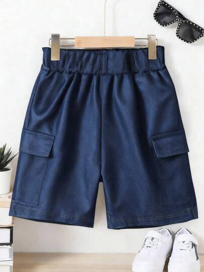 儿童及青少年休闲短裤 - 夏季时尚短裤。柔软舒适，可机洗，休闲时尚，适合旅行、聚会和上学穿着。也适合上学、度假和购物出行。