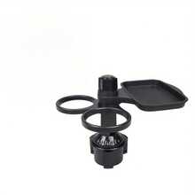 3-In-1 Multi-Function Car Cup Holder Extender With Detachable Tray And Rotating Tray, Suitable For Car Cup Holders, Includes Dual Cup Holders And Adjustable Base, Made Of Plastic - A - View 8