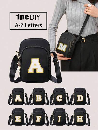 这款时尚纯色迷你单肩/斜挎手机包，适合多种场合，用途广泛。它功能多样，适合户外活动、玩耍、通勤等，是送给青少年的完美礼物。（内含DIY字母贴纸，需要您自行粘贴。）