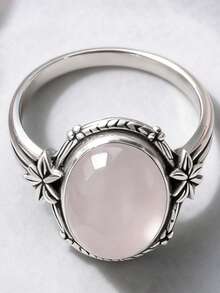 1pc Fashion Women's Ring, Suitable For Wedding, Engagement, Party, Valentine's Day Gift - Silver - View 2