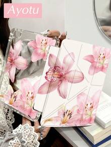 Ayotu Ốp lưng Four Pink Lilies hình phù thủy cho iPad A16, Pro 13, 12.9, 11, Air 11, 13, Mini, Air 11 inch, Kindle (thế hệ thứ 11 - ra mắt năm 2024), Kindle Paperwhite thế hệ thứ 12 năm 2024, Quà tặng cá nhân hóa, Quà tặng Ngày Valentine - Nhiều màu - Xem 2
