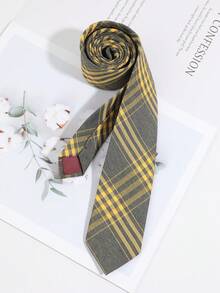 1 pieza Corbata de hombre de moda casual con diseño de rayas minimalista, cómoda y versátil para uso diario, ir al trabajo, fiestas y combinar - Multicolor - Ver 6