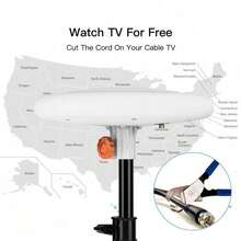 This Omni-Directional Reception Device Supports 360° Signal Capture For Outdoor And Marine Use. It Enhances Signal Strength For Stable Digital Viewing, Works Without Directional Adjustment, And Is Built To Resist Outdoor Elements For Long-Lasting Use. - Default - View 3