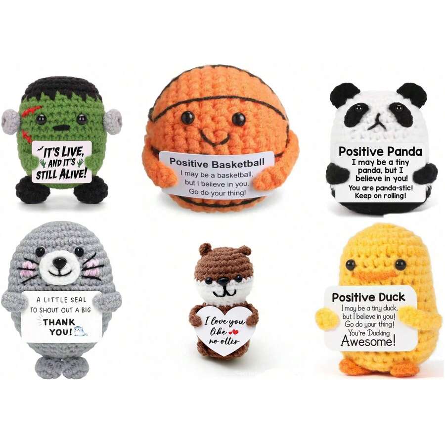 1pc Handmade Woven Panda, Basketball, Seal, Monster, Duckling Pattern, Soft, Comfortable, Durable And Sturdy. Exquisite Woven Pattern And Vibrant Colors, Suitable For Indoor Decoration. Can Be Placed In Bedroom, Living Room Or Any Desired Display Area, Also Makes A Great Gift For Friends And Family. - Multicolor - View 1