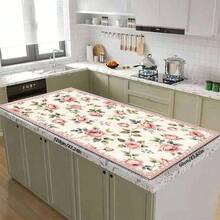 1pc Dish Drying Mat, Coffee Machine Mat, Pink Rose Pattern Absorbent Placemat, Suitable For Dining Table And Cafe, Multipurpose Drainage Mat, Home Gift, Tabletop Decor - Multicolor - View 9