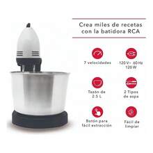 RCA RC-67SS 2-In-1 Stand Mixer, Gray - 查看 3