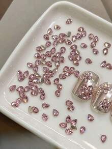 Rhinestone Nail Art Decorations, Luxury Sparkling Teardrop Shape, Handmade Zirconia, Nail Accessories, Rhinestone Decoration Kit Nails Nail Charms - Multicolor - View 16