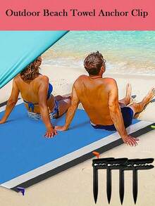 Beach Towel Clips, Plastic Clothes Clips, Windproof Beach Towel Clips, Hanger Clips, Clothes Pins, Strong Spring Clips, Beach Chair Towel Clips, Large Plastic Sock Clips Clothes Clips, Sun Lounger-Chair, Random Color, Suitable For Home And Travel - Multicolor - View 7