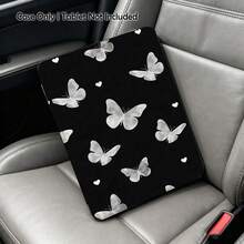 蝴蝶图案彩绘平板电脑保护套带支架，兼容三星 A9/A9+/S9/S9FE/A11/A11+/S11/S10 FE/S10 FE+/S10 Lite、A16 2025、Air 11/13、M3 2025、Mini 7 A17、Pro 2024、Air 11/13、M2 2024、Pro 11/13、M4 2024、Pro 12.9、7/8/9 代、10.2、10 代、10.9、Air 4/5/6/7/8、10.9、Pro 11、4/5/6 代、Mini 6、SE 11、荣耀、Matepad SE 11。 - 彩色 - 查看 1