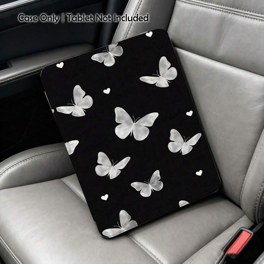 蝴蝶图案彩绘平板电脑保护套带支架，兼容三星 A9/A9+/S9/S9FE/A11/A11+/S11/S10 FE/S10 FE+/S10 Lite、A16 2025、Air 11/13、M3 2025、Mini 7 A17、Pro 2024、Air 11/13、M2 2024、Pro 11/13、M4 2024、Pro 12.9、7/8/9 代、10.2、10 代、10.9、Air 4/5/6/7/8、10.9、Pro 11、4/5/6 代、Mini 6、SE 11、荣耀、Matepad SE 11。 - 彩色 - 查看 1