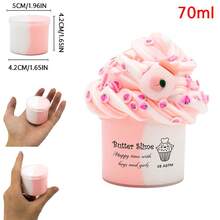 70ml Cute Bubble Tea Butter Slime Kit For Kids, Party Favors Stretchy Non-Sticky Colorful Scented Slime, Stress Relief Toy For Girls Boys Gift, DIY Sludge Christmas Birthday Gift Toys For Plasticine Party Favors - Multicolor - View 13