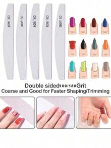 50Pcs Double-Sided Nail Files & Buffers, Professional Nail Care Tools For Shaping, Buffing & Polishing, Suitable For Fingernails & Toenails, Ideal For Home & Salon Use - 50pcs - View 6