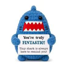 1pc Shark Plush Toy, A Popular Holiday Gift Choice, Suitable For Birthday, Valentine's Day, Mother's Day, Father's Day, Christmas, And New Year, Great For Friends, Family, And Colleagues - Multicolor - View 1