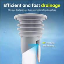 1 Set Anti-Backflow Anti-Odor Drain Plug With Silicone Gasket - Suitable For Drain Pipes, Kitchen Sinks, Washing Machine Outlets - Anti-Backflow, Anti-Odor, Easy Installation, Anti-Clogging (Suitable For Residential/Commercial) - Multicolor - View 5