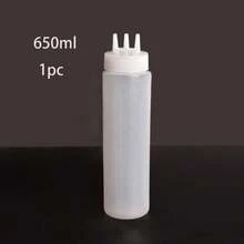 1/2/3pcs Multi-Purpose Kitchen Squeeze Bottles, 3-Hole Design With Measurement Markings - Durable PE Material, Great For Sauces, Condiments And Baking - Includes White, Red And Amber Nozzles, Condiment Dispenser | Modern Kitchenware | Semi-Transparent Material, Soy Sauce Squeeze Bottle Kitchen Essentials - White - View 16