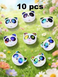 5/10/20/30 chiếc mặt dây chuyền hình gấu trúc dễ thương nhiều màu sắc, hạt trang trí, thích hợp để tự làm vòng cổ, vòng tay, bông tai, móc khóa, dây đeo điện thoại, đồ trang trí, quà tặng đôi. - gấu trúc - Xem 13