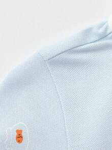 Balabala Cute & Fashionable Baby Infant Short Sleeve Polo Shirt, New Stylish Series For Summer - Blue Tint - View 5