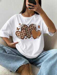 Áo thun nữ thiết kế theo yêu cầu - Tự thiết kế áo thun in hình cá nhân bằng cách thêm hình ảnh và văn bản của riêng bạn. Áo thun nữ tùy chỉnh - Thêm ảnh, logo, văn bản của riêng bạn để thiết kế áo thun thường ngày in hình cá nhân. - trắng - Xem 2