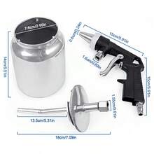 Air Sandblasting Gun Compressor Handheld 90 PSI Sand Blaster Shot Media Blasting - A - View 1