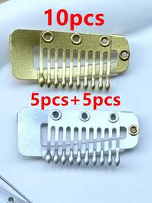 50PCS/20PCS/15PCS/10PCS/6PCS Hot Selling Clips Hat Veil Scarf Fixing Clips Wig Hairpiece Elastic BB Clips - Silver - View 16