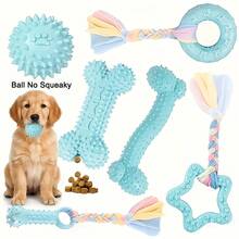 3pcs/6pcs Soft & Durable Teething Toys For Teddy Dog Puppies, TPR Material Durable Rope Knot Dog Toys, Suitable For Small & Medium Dogs, Relieve Boredom & Clean Teeth, Interactive Pet Supplies - Multicolor - View 8