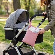 Solid Color Outdoor Diaper Bag, Mommy Tote Bag For Baby Bottle & Supplies - Multicolor - View 6