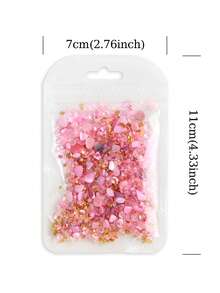 1 Túi/25g Bột thủy tinh vỏ sò màu hồng, Vật liệu độn trang sức, Vật liệu thủ công DIY - Vật liệu làm móc khóa sáng tạo, Thích hợp cho đồ thủ công DIY, đúc nhựa, làm trang sức, trang trí cốc, vật liệu thủ công DIY. - Nhiều màu - Xem 8
