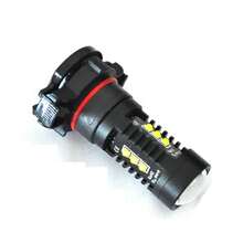 2 piezas Bombillas LED H16 5202 para luces antiniebla, 6000K blanco, 1500LM, luces de circulación diurna - H16 Aluminio negro Blanco brillante - Ver 8