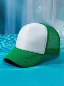 1 Two-Tone Mesh Breathable Women's Baseball Cap - Multicolor - View 23