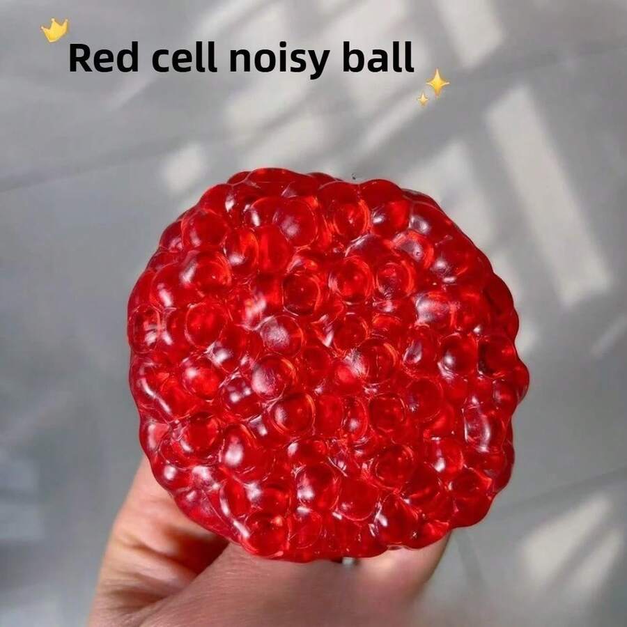 Squishy Balls Ice Beads Stress Relief Toy Super Soft Sensory Fidget Toys For Adults Anxiety Relaxation Squeeze Gift - Đỏ D - Xem 1