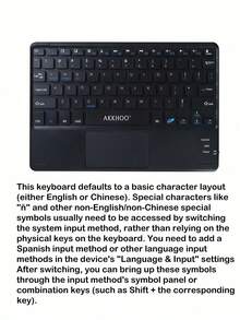 Teclado táctil de oficina de dibujos animados de alta calidad, teclado inalámbrico de control inteligente compatible con tableta - Multicolor - Ver 11