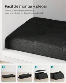 Storage Benches & Ottomans - Black - View 4