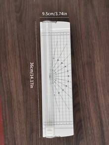 1pc Multifunctional Paper Cutter, Bi-Directional Cutting, With Automatic Safety Protection And Side Ruler, Suitable For Cutting Kraft Paper, Coupons, Labels, Cardboard, Idol Photos, Replaceable Size, Office Supplies, Back To School Essential - Multicolor - View 11