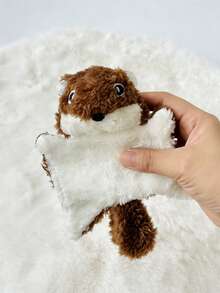 1 pieza Muñeco de peluche de ardilla con chip de sonido - Muñeco de peluche súper suave para gato/perro, muñeco interactivo para masticar, aliviar el aburrimiento, regalo lindo para amantes de las mascotas - Ver 7