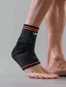VBOSI 1 Peça Tornozeleira 3D Tricotada com Almofadas de Gel Dupla Face e Tecido Respirável - Suporte Flexível para Corrida, Basquete e Esportes de Academia - Multicolorido - Visão 5