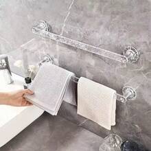 Transparent Acrylic Bathroom Towel Rack & Slipper Hanger, No Drilling Required, Convenient Drainage, Multiple Combinations, Suitable For Kitchen, Bathroom, Toilet Storage - View 6