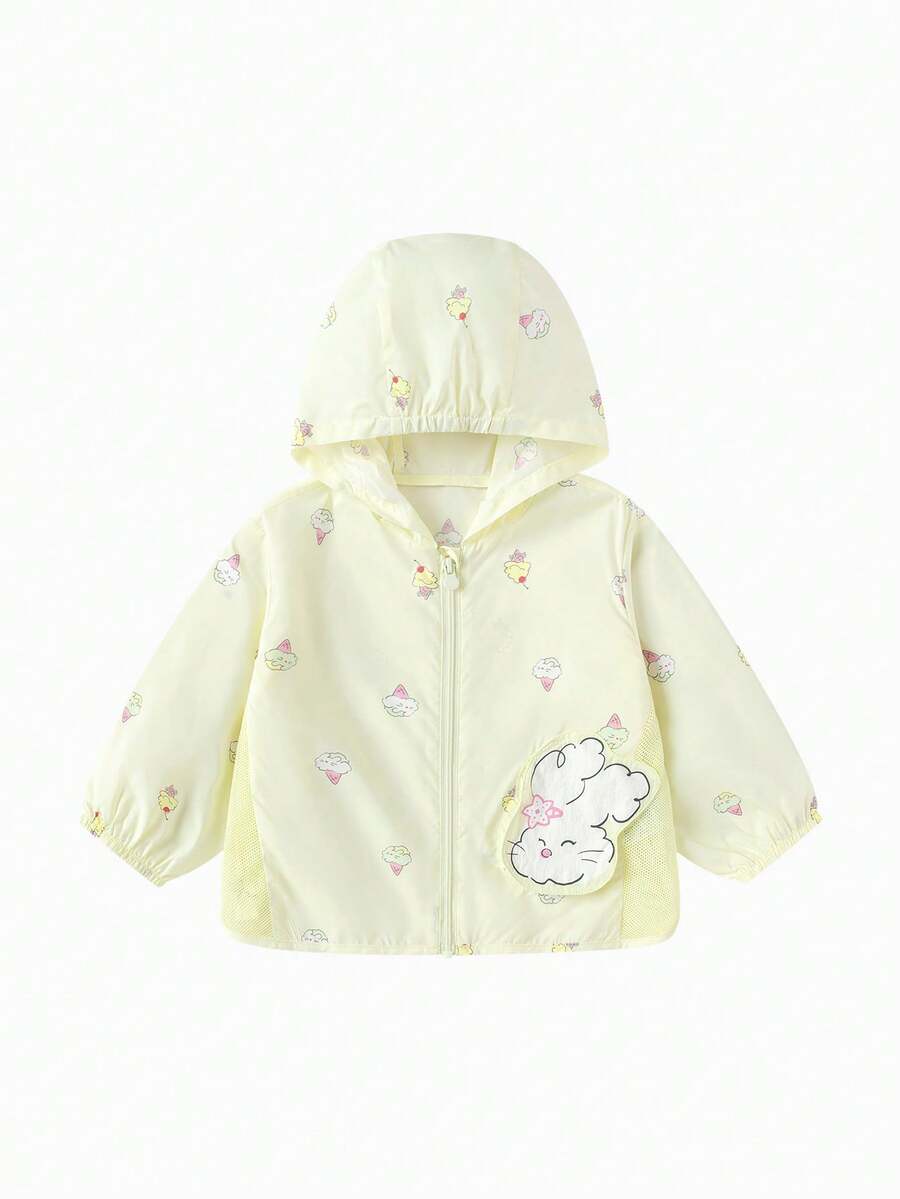 Balabala Áo khoác chống nắng mùa hè cho bé, bộ đồ trẻ em dễ thương, thời trang, chống tia UV, mẫu mới năm 2026. - tông màu vàng - Xem 1