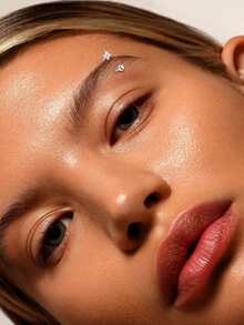 1件925纯银唇环，适合女性作为简约眉钉佩戴 - 單隻 - 查看 3